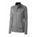 Cutter & Buck Ladies' DryTec Green Lake Half Zip Sweater